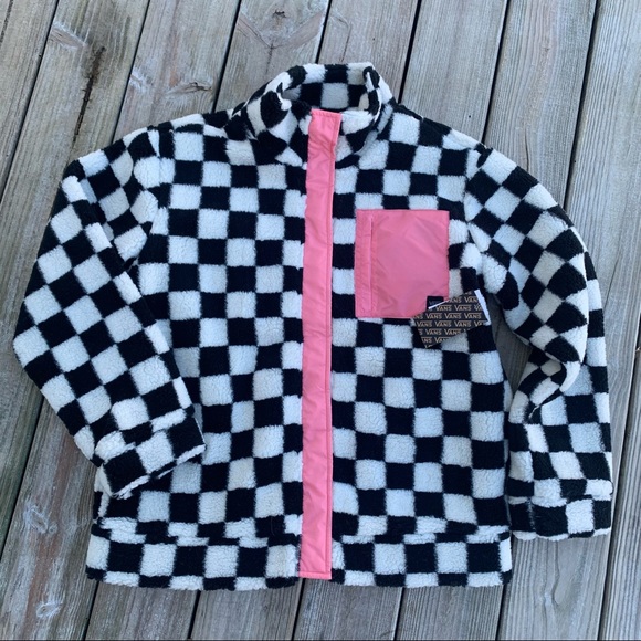 Nwt Vans Embers Checkerboard Sherpa 